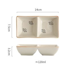 Hot Pot Barbecue Ceramic Dipping Sauce Seasoning Plate (Option: Fortune cat)