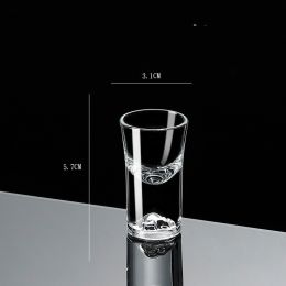 Small Crystal Glass One-shot Cup Divider Gold Foil Liquor Cup (Option: Iceberg)
